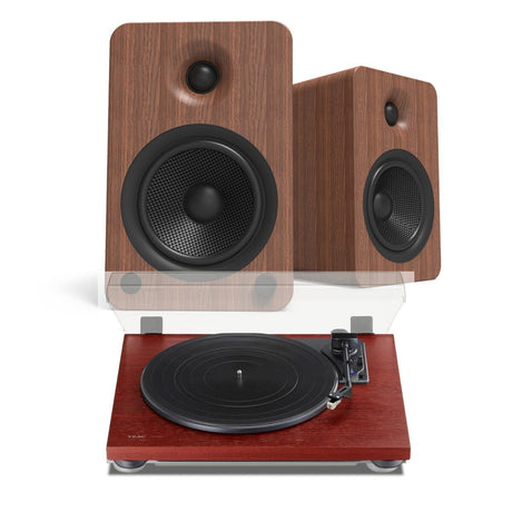 Teac TN-180BT Bluetooth Turntable + Kanto YU4 Active Bluetooth Speakers - K&B Audio