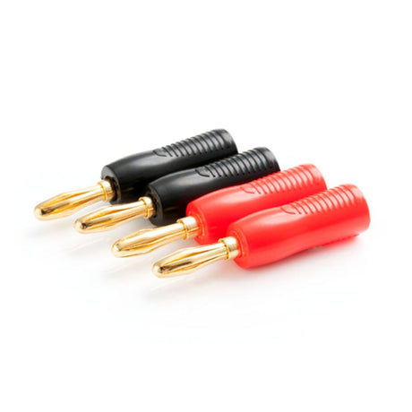 Techlink iWires Banana Plugs - 2 x Red & 2 x Black - K&B Audio