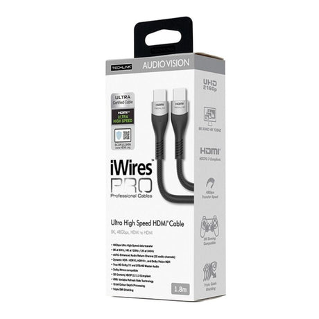 Techlink iWires Pro 8K HDMI Cable Ultra Certified (1.8 - 5m) Cables Techlink 