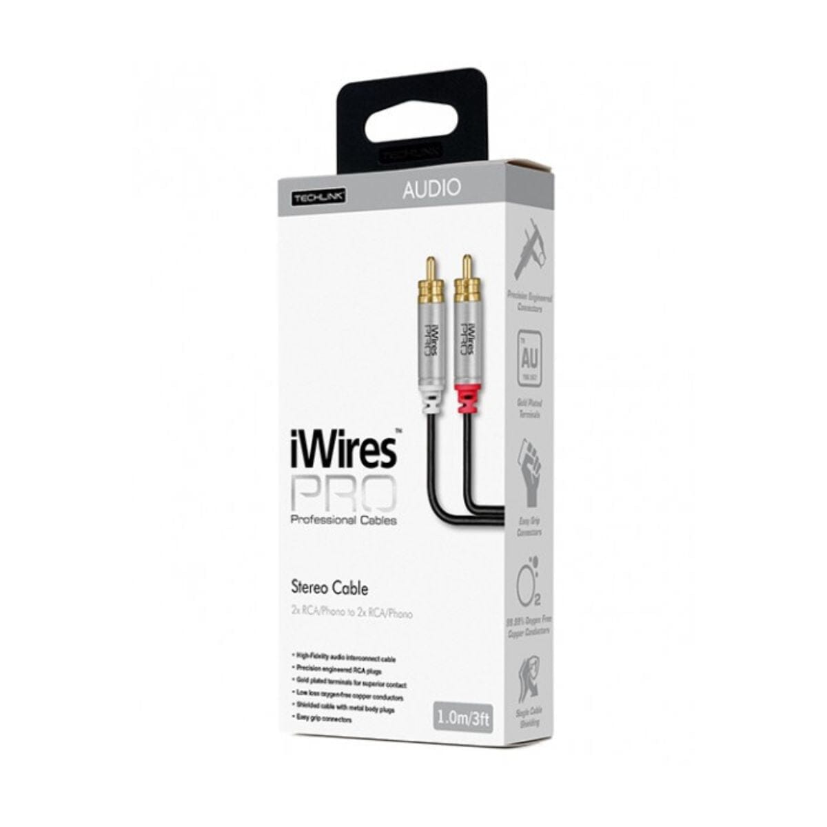 Techlink iWires Pro RCA to RCA Audio Cable (1 - 5m) - K&B Audio