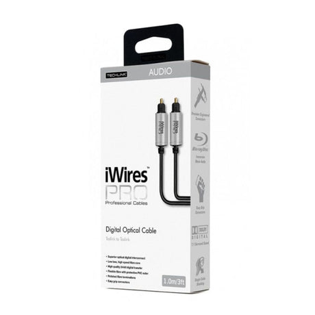 Techlink iWires Pro Toslink to Toslink Optical Audio Cable (1 - 10m) Cables Techlink 