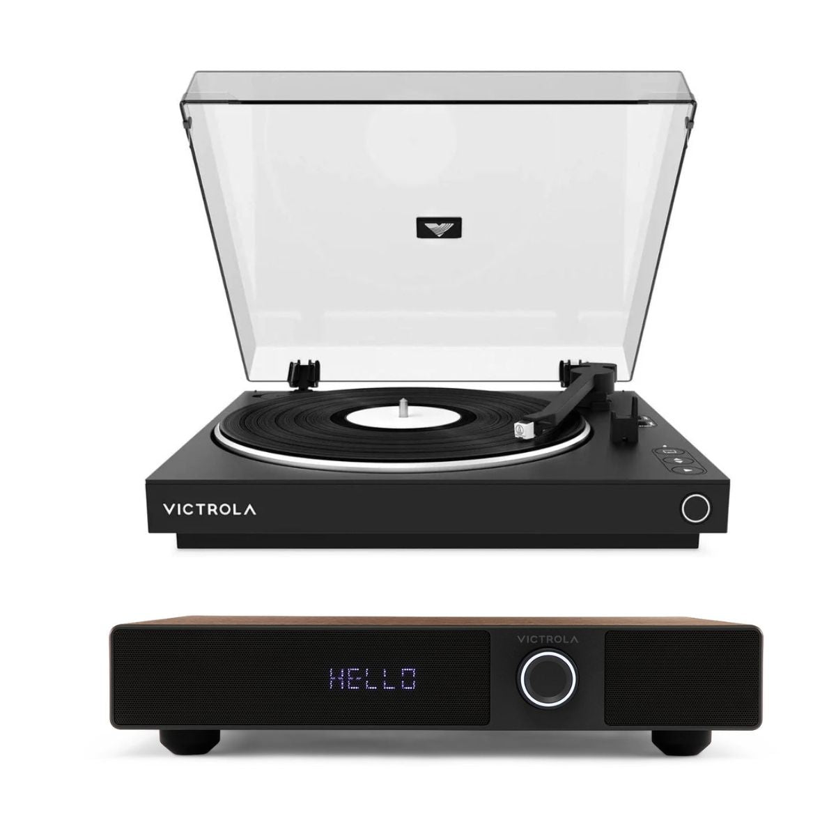 Victrola Soundstage Speaker + Automatic Turntable & Speaker Set