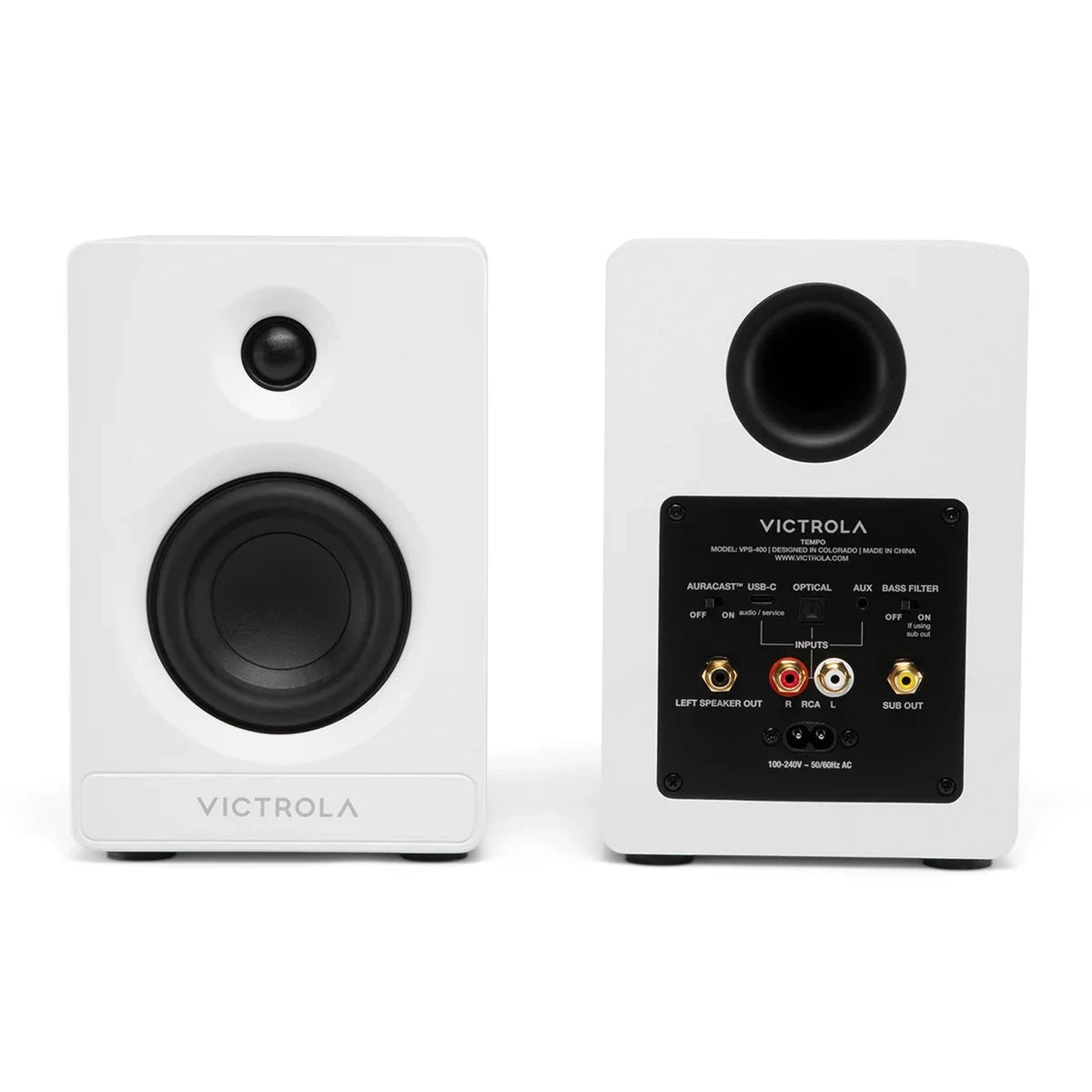 Victrola Tempo Active Bookshelf Speakers + Wave Bluetooth Turntable Set Turntable Bundles Victrola 