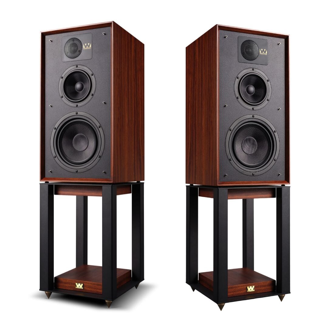 Wharfedale Linton Heritage Speakers + Stands (Pair) - K&B Audio