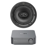 WiiM AMP Wi-Fi & Bluetooth Amplifier + Q Acoustics QI65C-ST 6.5" Stereo Ceiling Speaker - K&B Audio