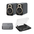 WiiM AMP + Audio-Technica LP3XBT + Q Acoustics 3010c Bookshelf Speakers - K&B Audio