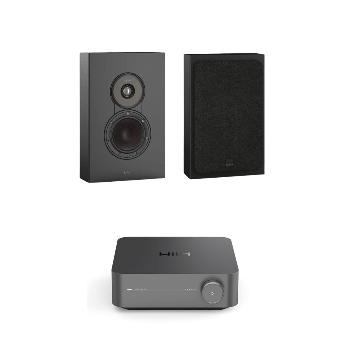 WiiM Amp + Dali Sonik On Wall Speakers (Pair) - K&B Audio