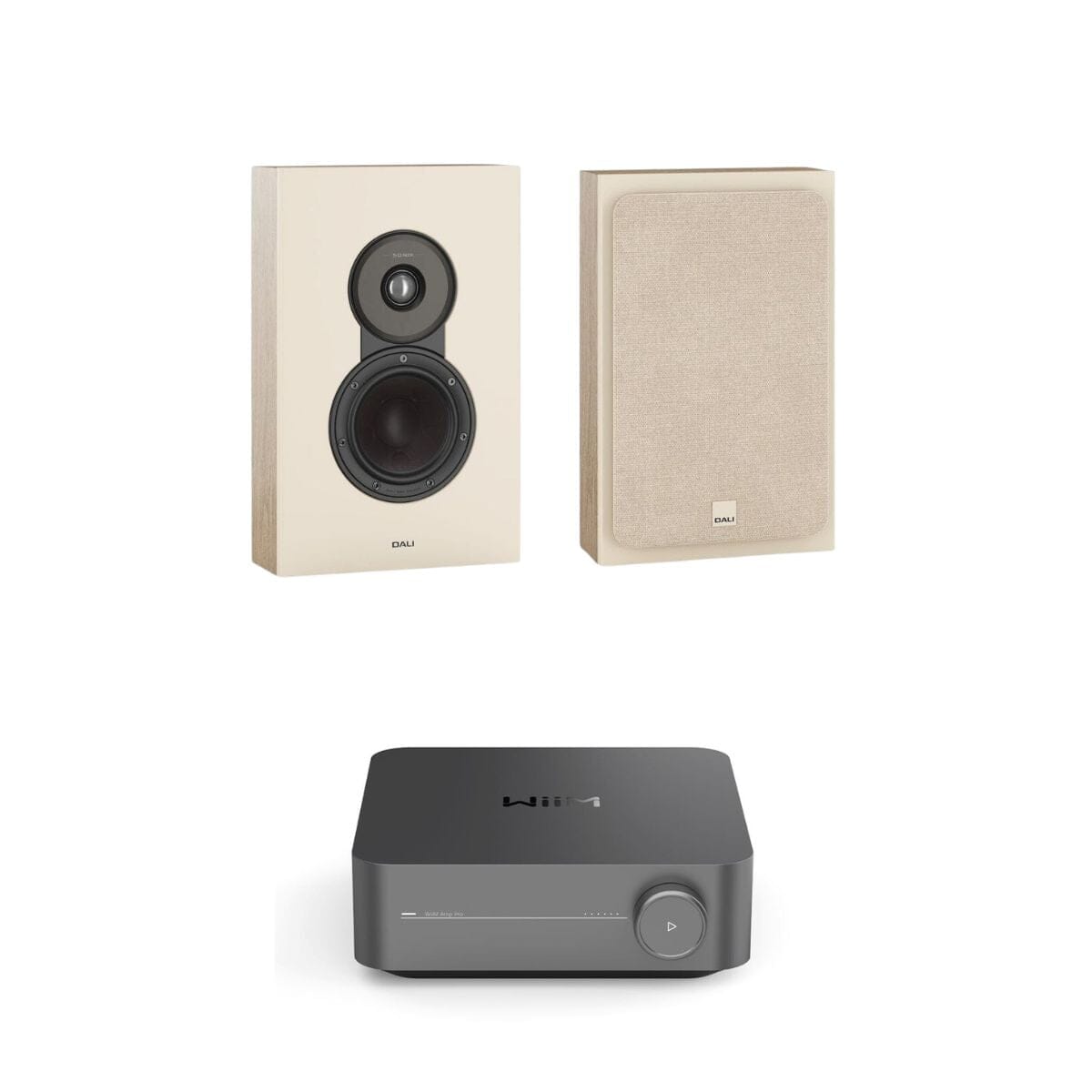 WiiM Amp + Dali Sonik On Wall Speakers (Pair) - K&B Audio