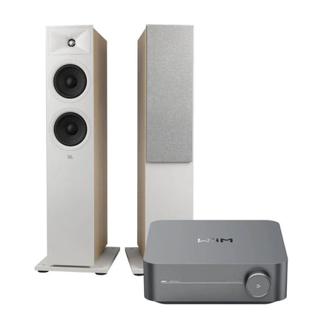 WiiM AMP + JBL Stage 260F Floorstanding Speakers - K&B Audio