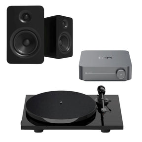 WiiM Amp + Kanto YU 6" Passive Speakers + Pro-Ject E1 Phono Turntable - K&B Audio