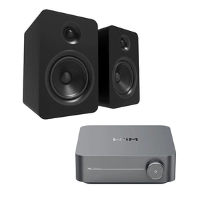 WiiM AMP + Kanto YU Passive 6" Bookshelf Speakers - K&B Audio