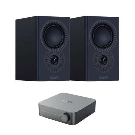 WiiM AMP + Mission LX-1 Bookshelf Speakers - K&B Audio
