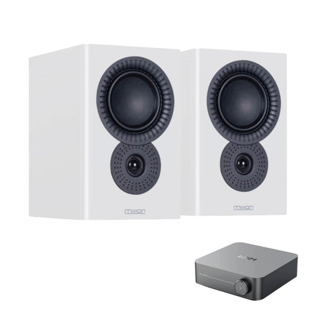 WiiM AMP + Mission LX-2 Bookshelf Speakers - K&B Audio