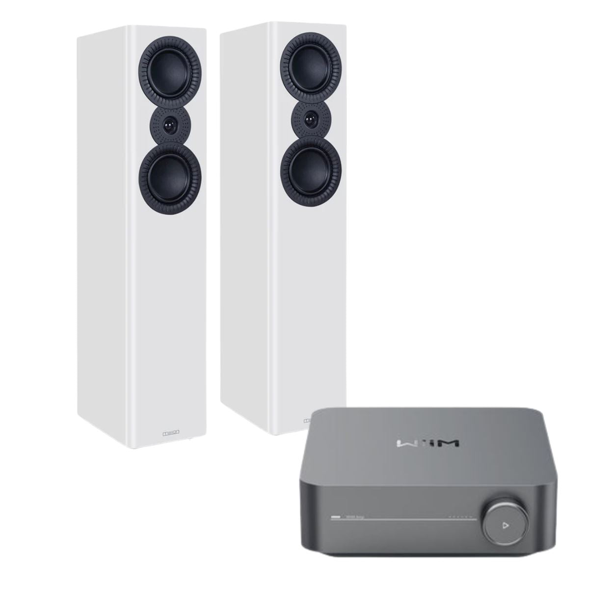 WiiM AMP + Mission LX-4 Floorstanding Speakers - K&B Audio