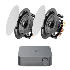 WiiM AMP Wi-Fi & Bluetooth Amplifier + OSD Audio ACE640 6.5" Ceiling Speakers - K&B Audio