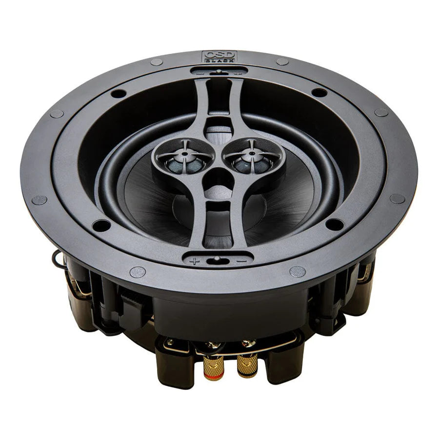 WiiM AMP Wi-Fi & Bluetooth Amplifier + OSD Audio Black Series R62DT 6.5" Single Stereo Ceiling Speaker - K&B Audio