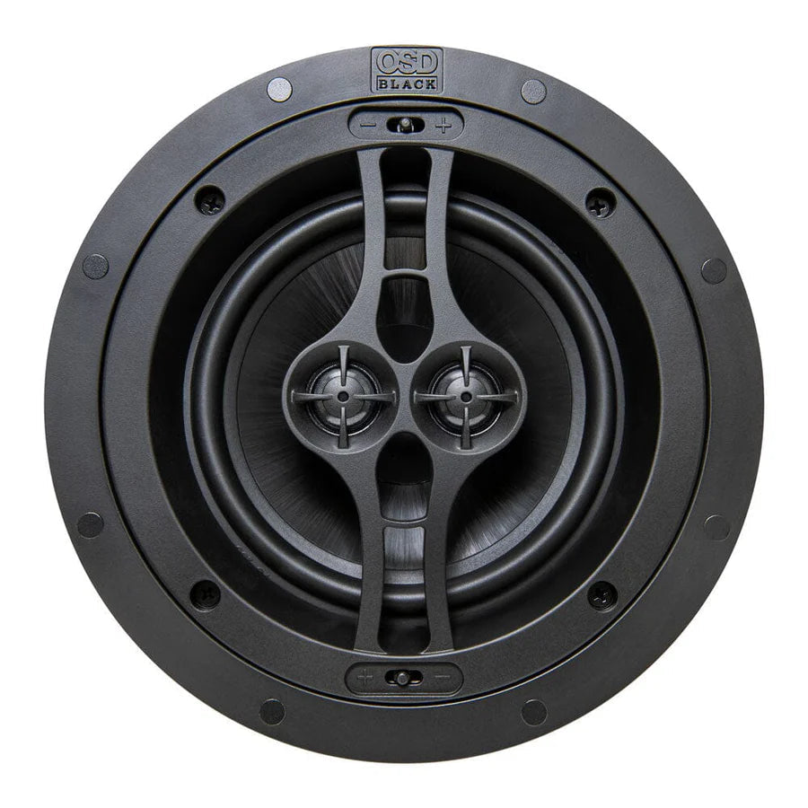 WiiM AMP Wi-Fi & Bluetooth Amplifier + OSD Audio Black Series R62DT 6.5" Single Stereo Ceiling Speaker - K&B Audio