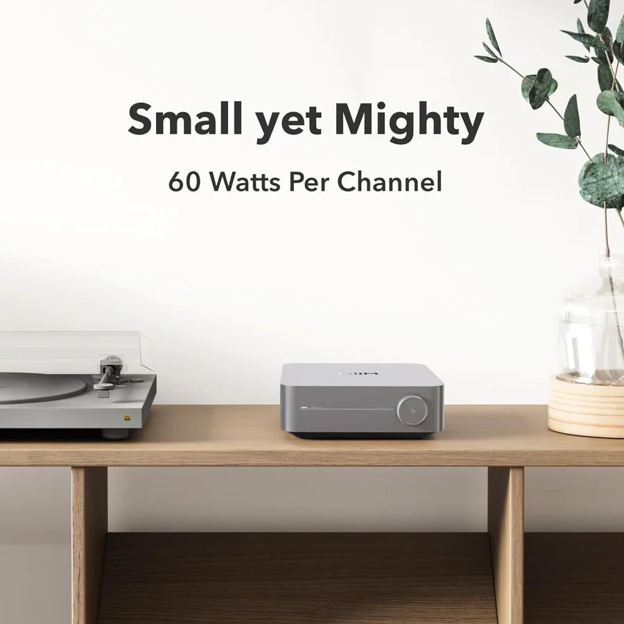 WiiM AMP Wi-Fi & Bluetooth Amplifier + OSD Audio Black Series R62DT 6.5" Single Stereo Ceiling Speaker - K&B Audio