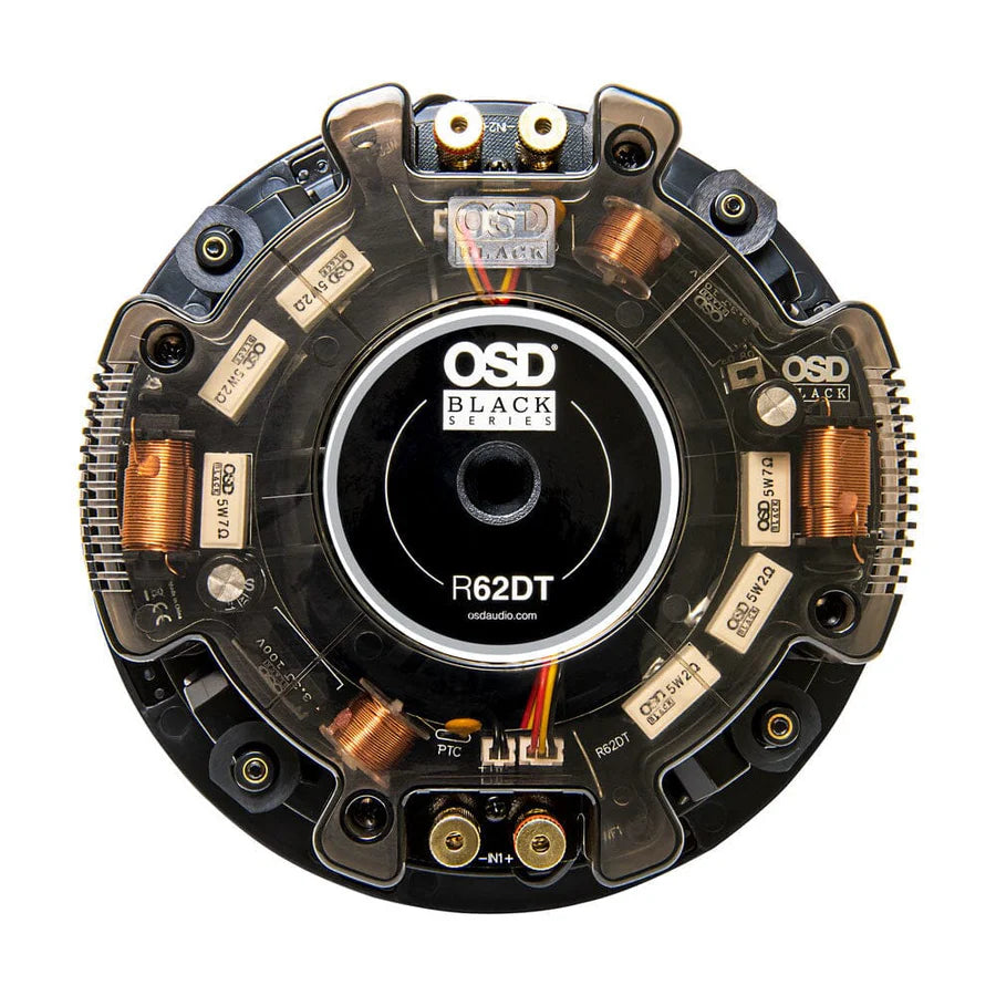 WiiM AMP Wi-Fi & Bluetooth Amplifier + OSD Audio Black Series R62DT 6.5" Single Stereo Ceiling Speaker - K&B Audio
