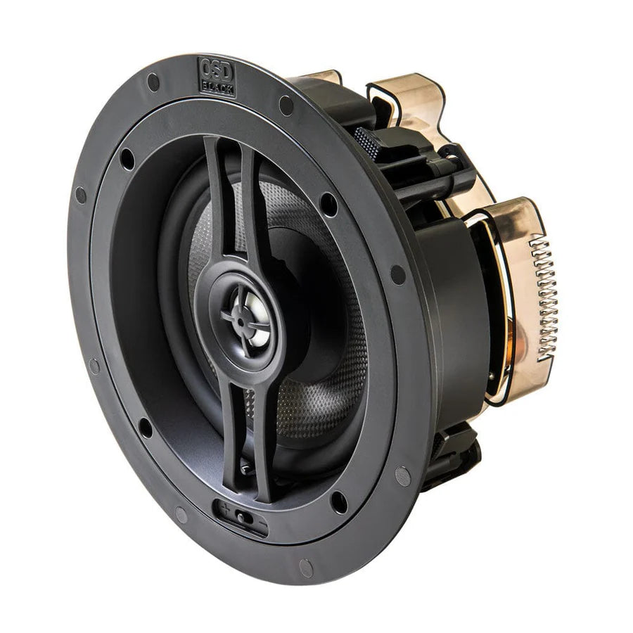 WiiM Amp Wi-Fi & Bluetooth Amplifier + OSD Audio Black Series R63 6.5" Ceiling Speakers - K&B Audio
