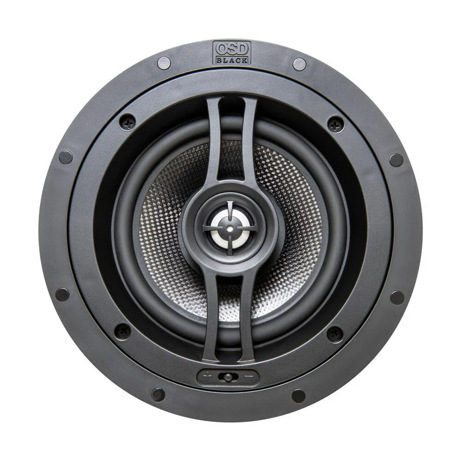WiiM Amp Wi-Fi & Bluetooth Amplifier + OSD Audio Black Series R63 6.5" Ceiling Speakers - K&B Audio