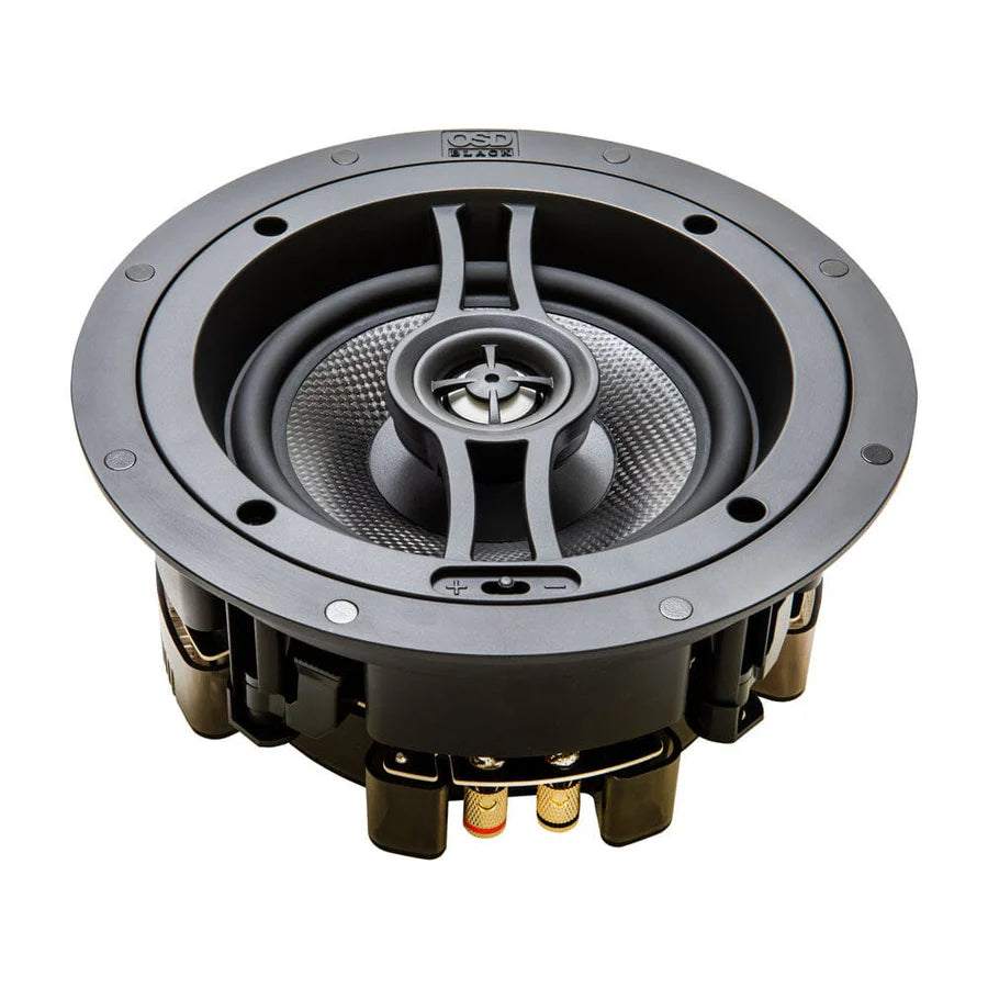 WiiM Amp Wi-Fi & Bluetooth Amplifier + OSD Audio Black Series R63 6.5" Ceiling Speakers - K&B Audio