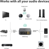 WiiM AMP Wi-Fi & Bluetooth Amplifier + OSD Audio ICE600TTWRS 6.5" Water Resistant Stereo Ceiling Speaker - K&B Audio