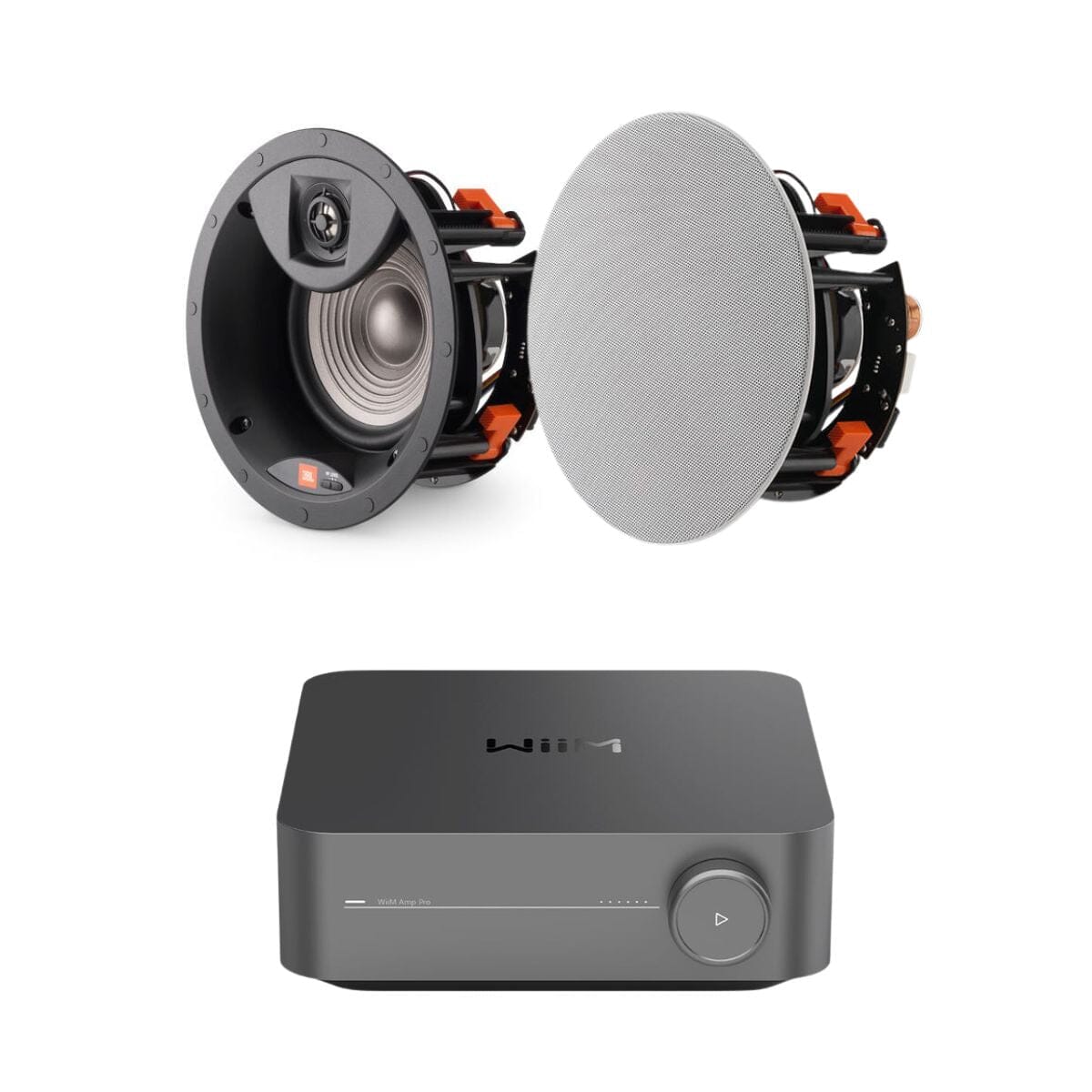 WiiM AMP Pro + JBL Studio 2 6IC 6.5" Ceiling Speakers - K&B Audio