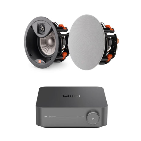 WiiM AMP Pro + JBL Studio 2 6IC 6.5" Ceiling Speakers - K&B Audio