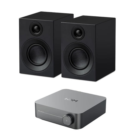 WiiM AMP + Pro-Ject Speaker Box 3E Carbon 3" Bookshelf Speakers HiFi Systems WiiM Black 