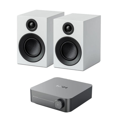 WiiM AMP + Pro-Ject Speaker Box 3E Carbon 3" Bookshelf Speakers HiFi Systems WiiM White 