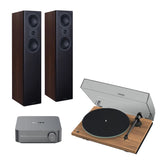 WiiM AMP + Pro-Ject T1 Phono SB + Mission LX Floorstanding Speakers - K&B Audio