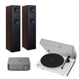 WiiM AMP + Pro-Ject T1 Phono SB + Mission LX Floorstanding Speakers - K&B Audio