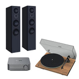 WiiM AMP + Pro-Ject T1 Phono SB + Mission LX Floorstanding Speakers - K&B Audio