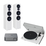 WiiM AMP + Pro-Ject T1 Phono SB + Mission LX Floorstanding Speakers - K&B Audio