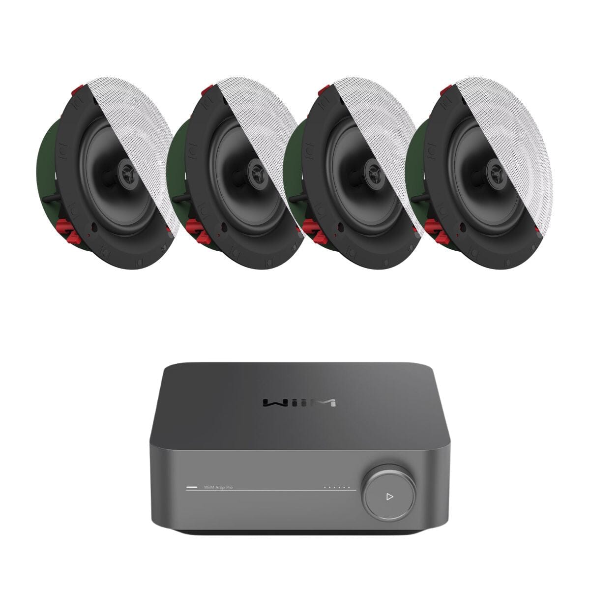 WiiM AMP Pro + Klipsch DS-180CDT 8" Ceiling Speakers - K&B Audio