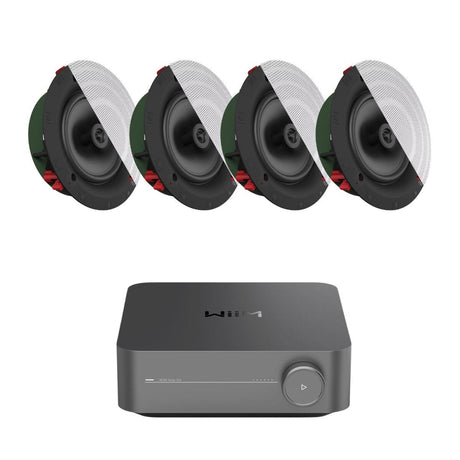 WiiM AMP Pro + Klipsch DS-160CDT 6.5" Ceiling Speakers - K&B Audio