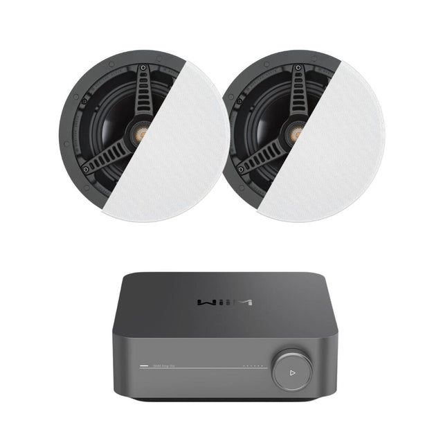 WiiM AMP Pro + Monitor Audio C165 6.5" Ceiling Speakers (Pair) - K&B Audio