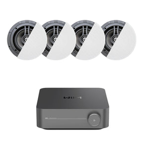 WiiM AMP Pro + OSD Audio R83 8" Ceiling Speakers - K&B Audio