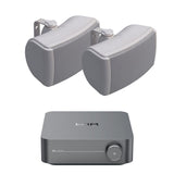 WiiM AMP Wi-Fi & Bluetooth Amplifier + Q Acoustics QI45EW 4.5" Outdoor Speakers - K&B Audio