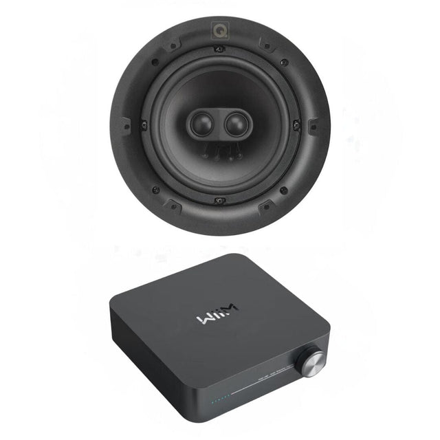 WiiM AMP WiFi & Bluetooth Ceiling Speaker System with Q Acoustics 6.5" Stereo Speaker - K&B Audio