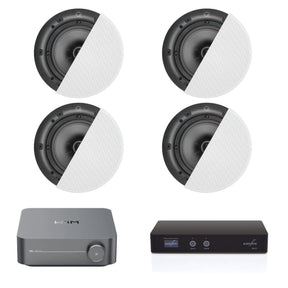 WiiM AMP + Q Acoustics QI65C Dual Zone Ceiling Speaker System - K&B Audio