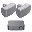 WiiM AMP Wi-Fi & Bluetooth Amplifier + Q Acoustics QI65EW 6.5" Outdoor Speakers - K&B Audio