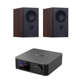 WiiM AMP Ultra + Mission LX-1 Bookshelf Speakers HiFi Systems WiiM / Mission Walnut Pearl Space Grey 