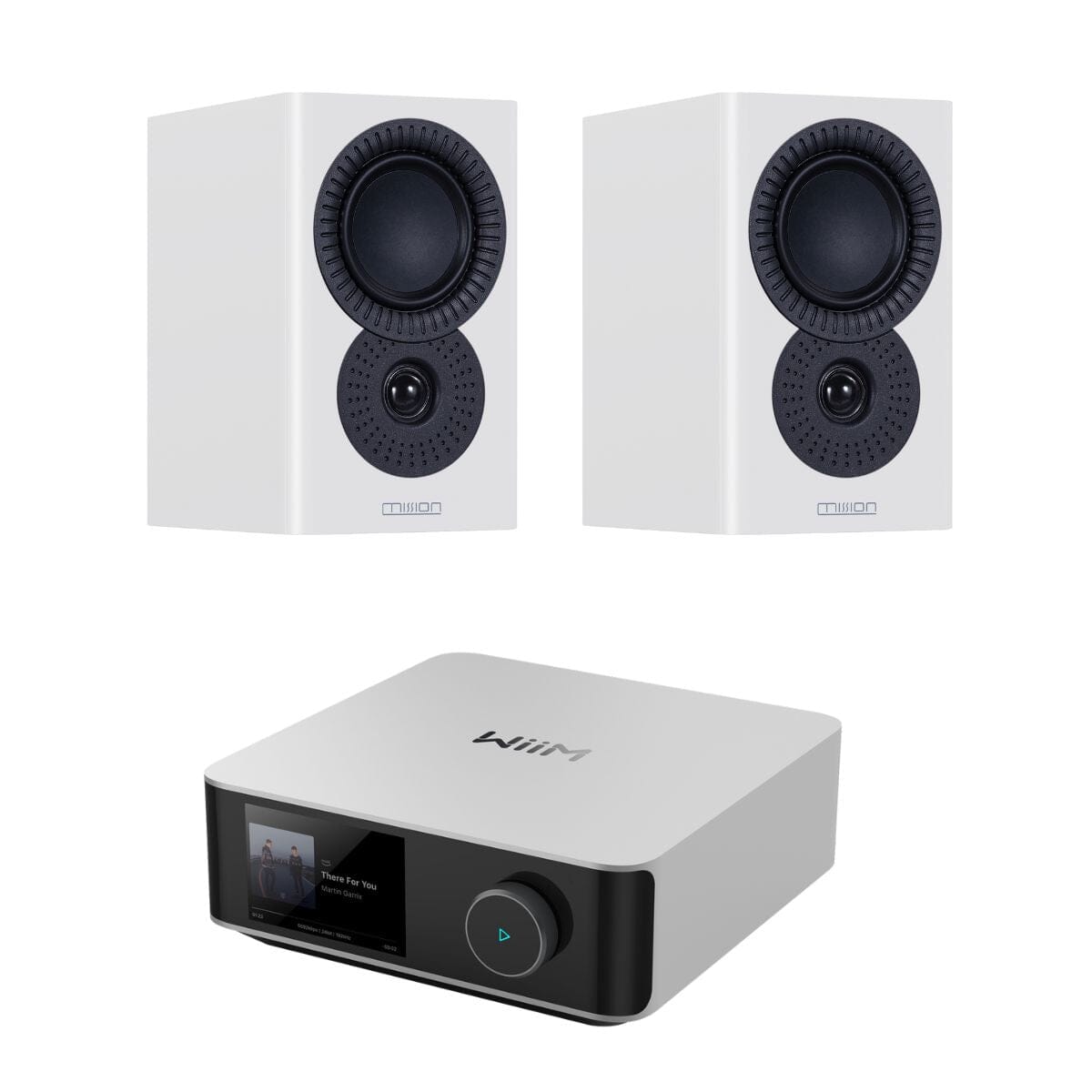 WiiM AMP Ultra + Mission LX-2 Bookshelf Speakers - K&B Audio