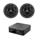 WiiM AMP Ultra + Monitor Audio C165 Ceiling Speakers - 6.5" In Ceiling Speaker Systems WiiM / Monitor Audio Space Grey 