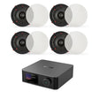 WiiM AMP Ultra + QI80CE 8" Ceiling Speaker System with Wi-Fi, Bluetooth, HDMI - K&B Audio