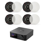 WiiM AMP Ultra + QI80CE 8" Ceiling Speaker System with Wi-Fi, Bluetooth, HDMI - K&B Audio