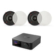 WiiM AMP Ultra + QI65CWE 6.5" Bathroom Ceiling Speaker System with Wi-Fi & Bluetooth - K&B Audio