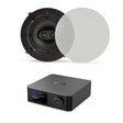 WiiM AMP Ultra + QI65CWE 6.5" Bathroom Ceiling Speaker System with Wi-Fi & Bluetooth - K&B Audio